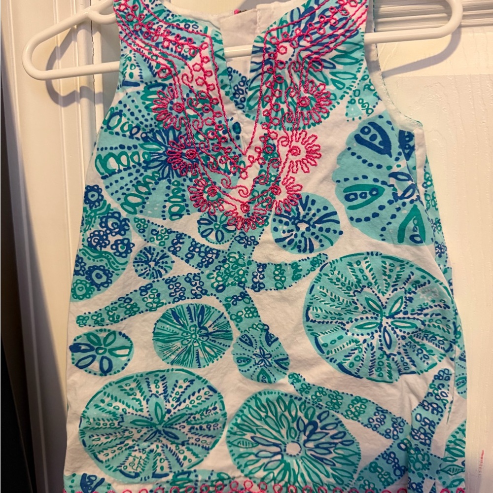 Lilly Pulitzer for Target Blue and Pink Sleeveless Dress